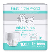 Scutece tip chilot pentru Adulți Sleepy Sensitive, mărimea M 80-120cm - 10 bucăți